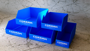 Image of Corram custom boxes made from polypropylene corrugated sheets