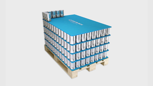 Image of Corram layer pads / pallet divider made from polypropylene corrugated sheets